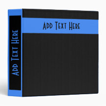 Design Minimalista Ousado Azul no Binder Personali
