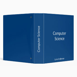 2.54cm Fichário Domínio Personalizado em Ciência da Computação