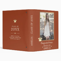 Elegant Gold Graduation Photo Album Keepsake