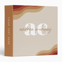 Escritório moderno de Monograma Minimalista Boho B