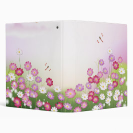 2.54cm Fichário Fashion Floral Retro-Legal Bonito