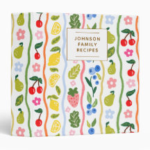 Fruits Pattern Food Recipes Kitchen Bridal Shower