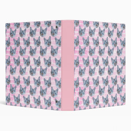 2.54cm Fichário Gato de Tito do rosa Pastel