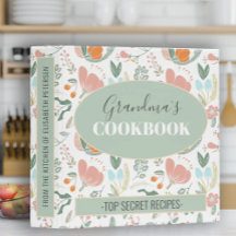 Guia de receitas florais de retro floral do vovô