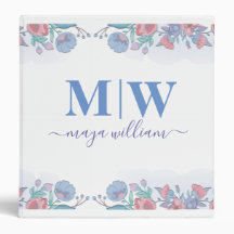 Hidrangeas Florais em Aquarela Azul Chic Moderno