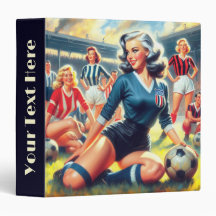 Ilustração das Vintage Soccer Girls