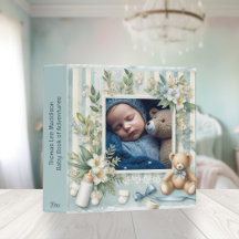 Lindo Livro de Fotos de Urso de Pelúcia Marrom Paí