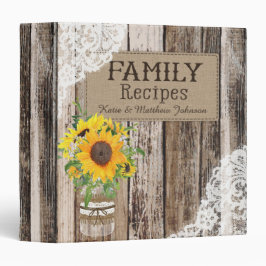 2.54cm Fichário Livro Russo de Receitas de Girassol