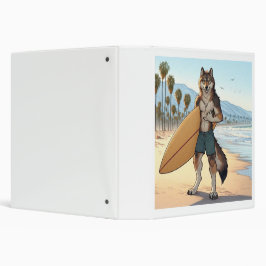 2.54cm Fichário Lobo Surfista