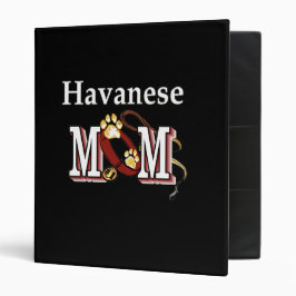 2.54cm Fichário Mãe de Havanês