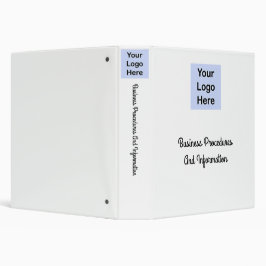 2.54cm Fichário Manual do Funcionário do Binder de Procedimentos d