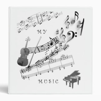 2.54cm Fichário Minha pasta da música