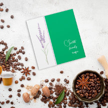 Mini Binário de Avery verde-lavanda