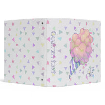 Monograma da aguarela do algodão doce