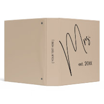 Noiva Moderna | Bege + Letra Preta