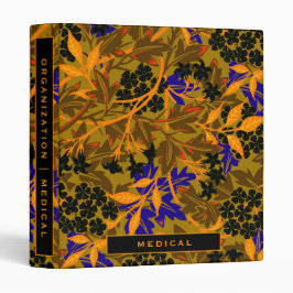 2.54cm Fichário Organização Doméstica | Medicina | Ouro Floral