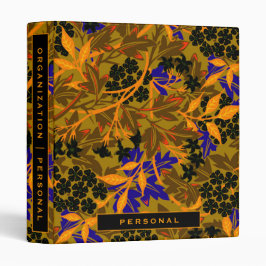 2.54cm Fichário Organização Doméstica | Pessoal | Ouro Floral