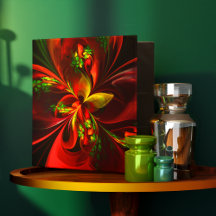 Padrão de Abstrato Floral Verde Moderno #05