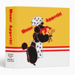 2.54cm Fichário Pasta da receita de Appetit do osso