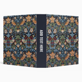 2.54cm Fichário Pasta de 3 Argolas Personalizada Morangos Ladroes