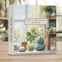 Pasta Personalizada Jardim Botânico Aquarela