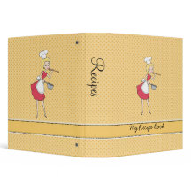Pasta personalizada retro da receita