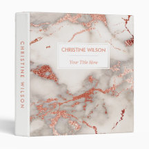 pedra branca e rosa de ouro elegante