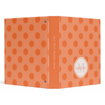 Personalizado: Binder de Bolinhas Azul