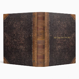 2.54cm Fichário Personalized Vintage 3-Ring Binder