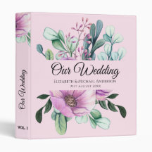 Planner de Casamento ou Álbum de NEWLYWEDS Floral