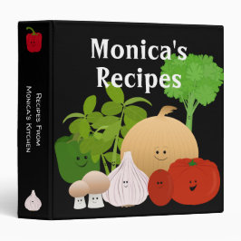 2.54cm Fichário Produtos Hortícolas De Cartões Para Cozinhar