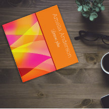 Professor de laranja geométrica com nome