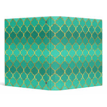 Quatrefoil de ouro de moda elegante