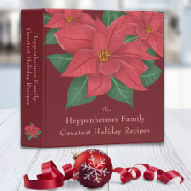 Receita de Feriado da Família de Poinsettias Verme