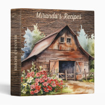 Receitas de Monograma Personalizado Celeiro Rústic