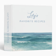 Receitas Favoritas de Aquarela Elegante Praia Oceâ