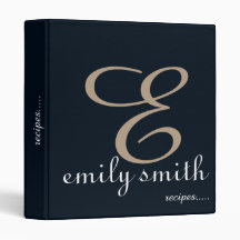 Receitas modernas personalizadas do azul do