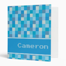 Teste padrão azul de Pixelated personalizado