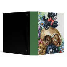 Um tambor dos filhotes de cachorro