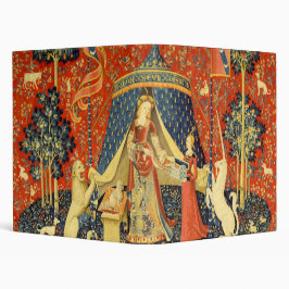 2.54cm Fichário Unicorn Tapestries Lady Legend Medieval