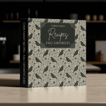 Vintage Crow & Floral Recipiente - Personalizável