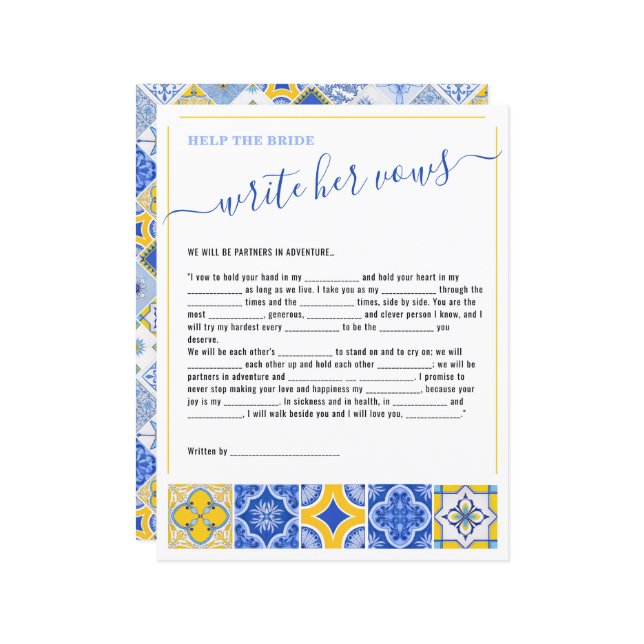 2 Ajude a noiva a escrever o jogo do Chá de panela (Frente/Verso In Situ)