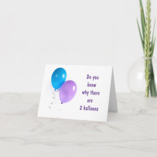 **2 BALÕES** PARA UM CARTÃO DE **2 ANOS** ESPECIAL