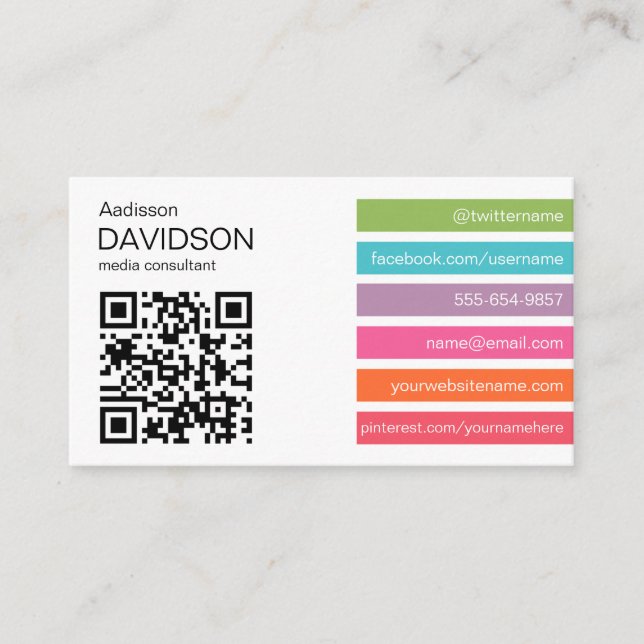 2 bares brilhantes do cartão de visita social dos (Frente)