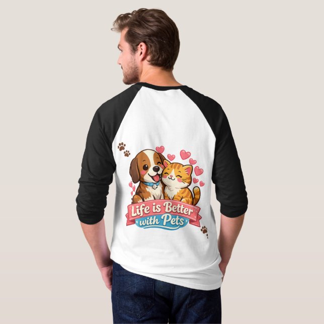 2️⃣ Camisa de Amante de Animais – Presente Perfeit (Parte Traseira Completa)