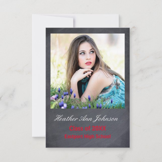 2 Cinzas de fotos verticais - Anúncio de Formando  (Frente)