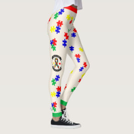 # 2 Conscientização sobre Autismo - Leggings