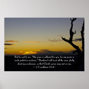 2 Corintianos 12:9 Poster