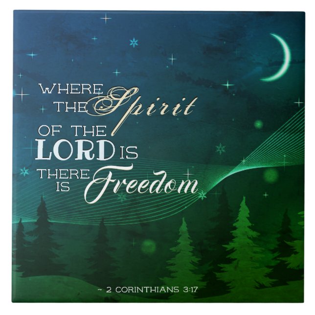 2 Corintianos 3:17 Onde está o espírito do Senhor (Frente)