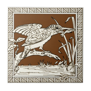 2 de 12 Repro 1880s Minton Mocha Bird Series